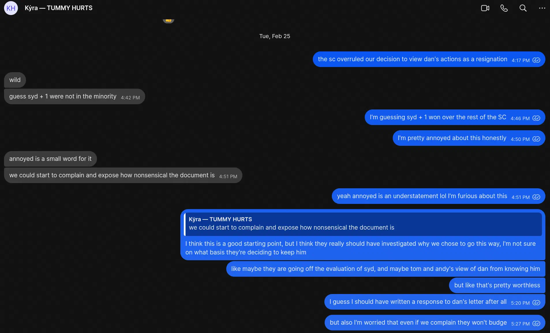 Kyra Syd Dan expelled screenshot 1