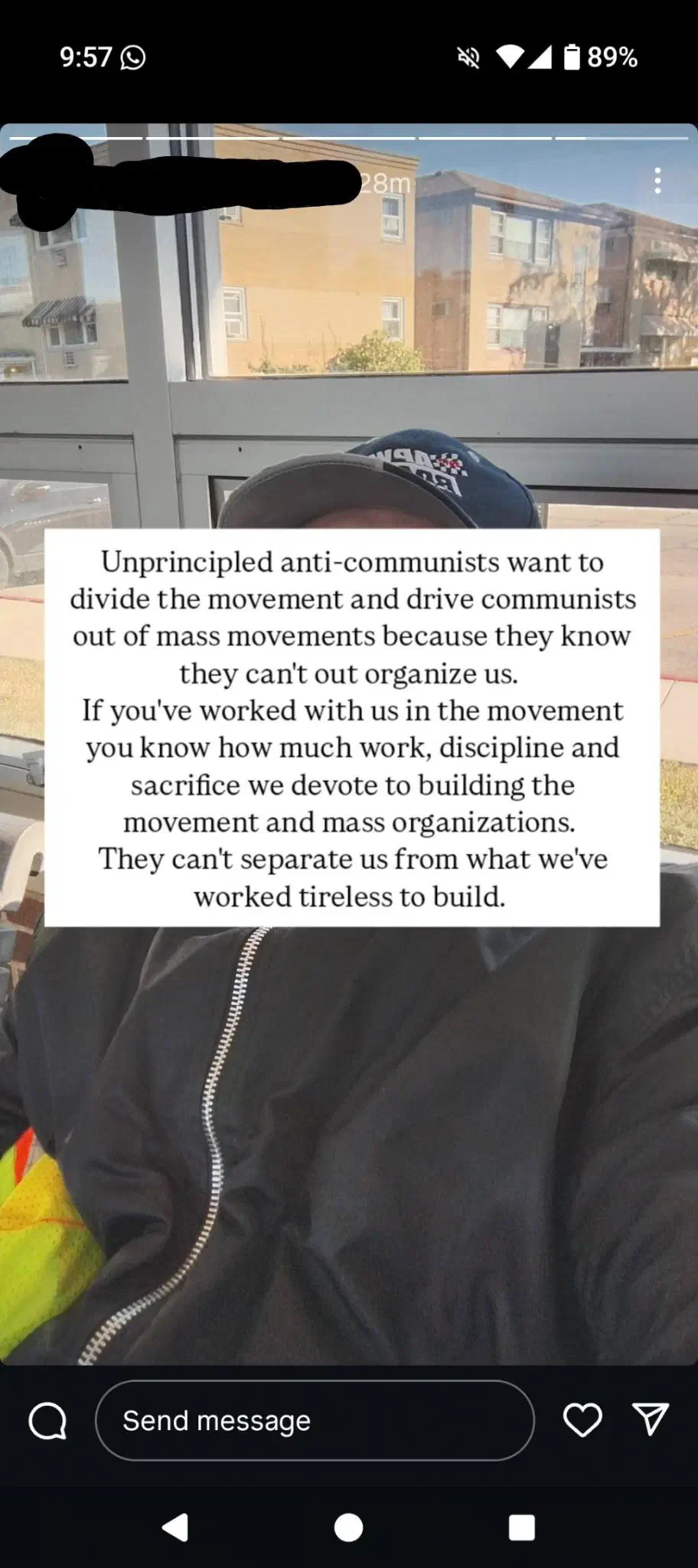 Instagram comment screenshot